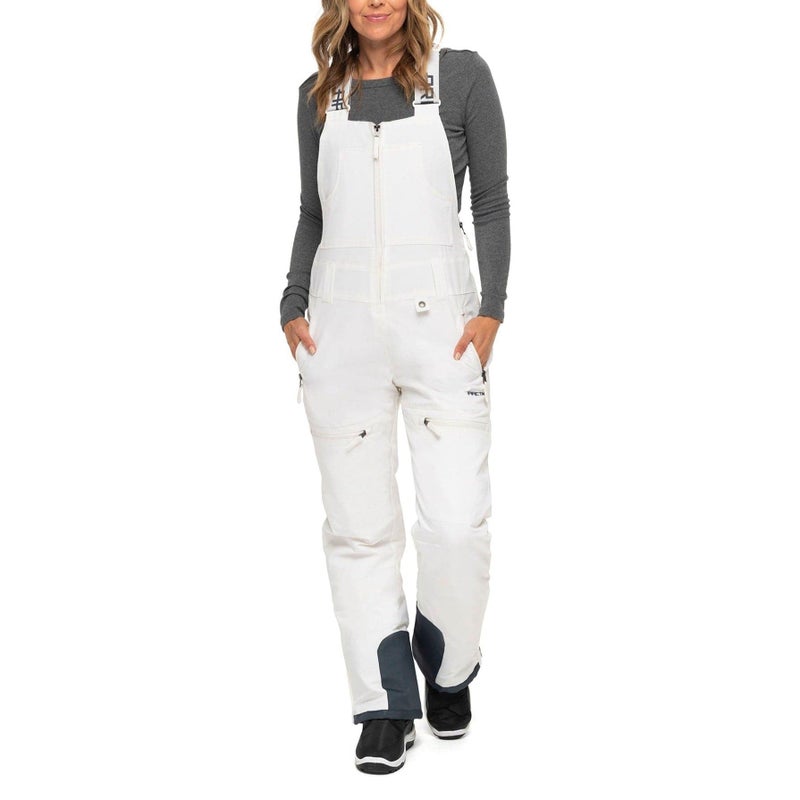 Arctix Women's Eco Friendly Traverse Bib Overalls, White, Medium